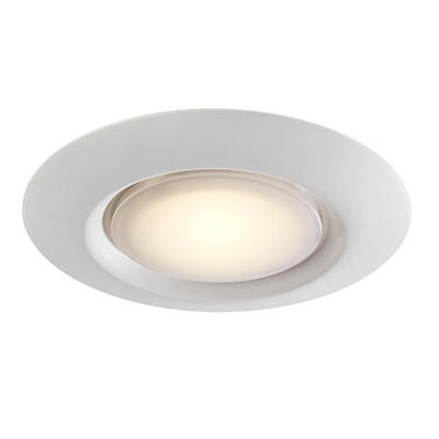 Trans Globe Lighting LED-30021-1 WH Vanowen 7.5" Indoor White Contemporary Flushmount